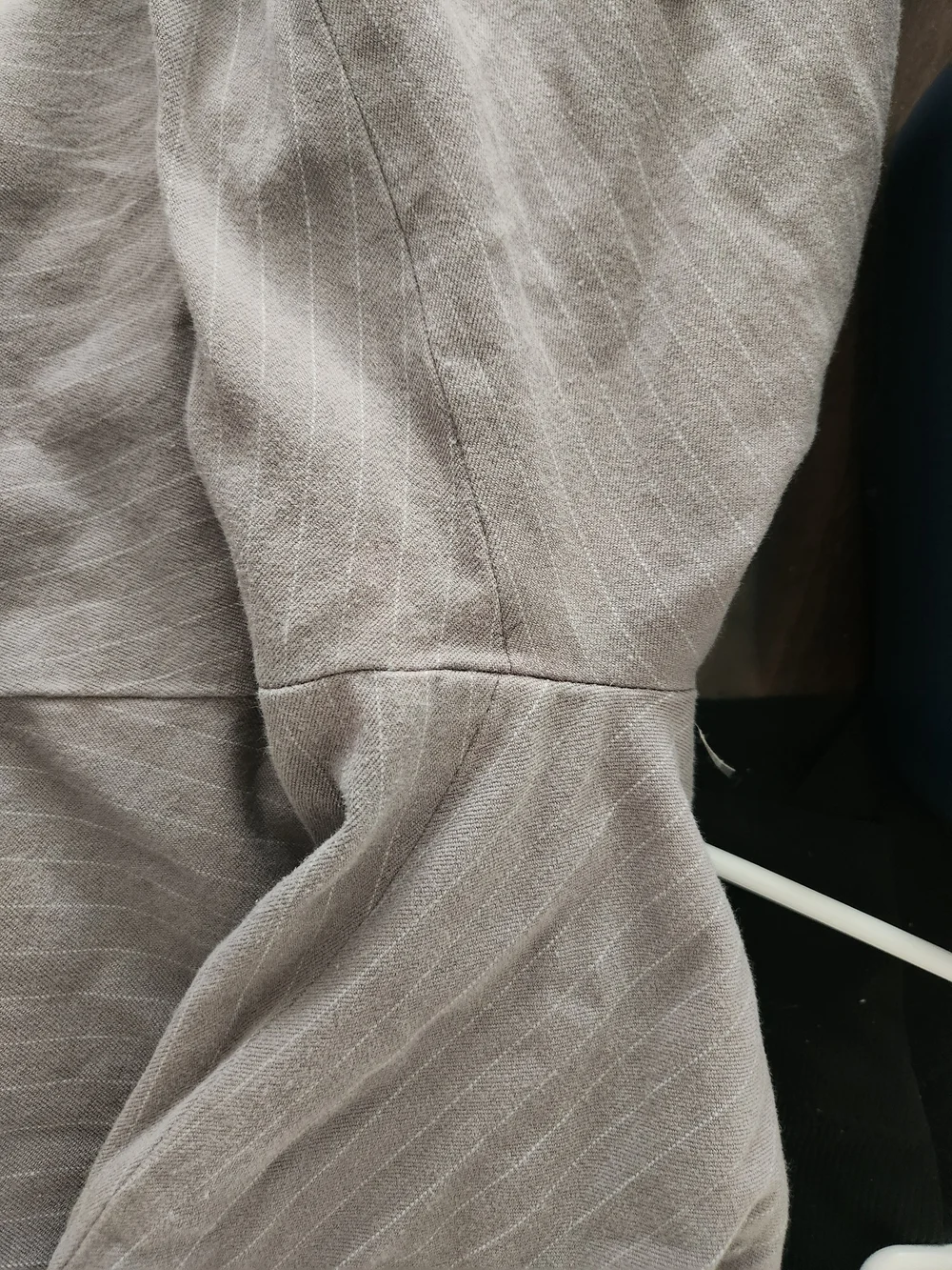 Banana Republic Sloan Light Gray Pinstripe Dress Pants